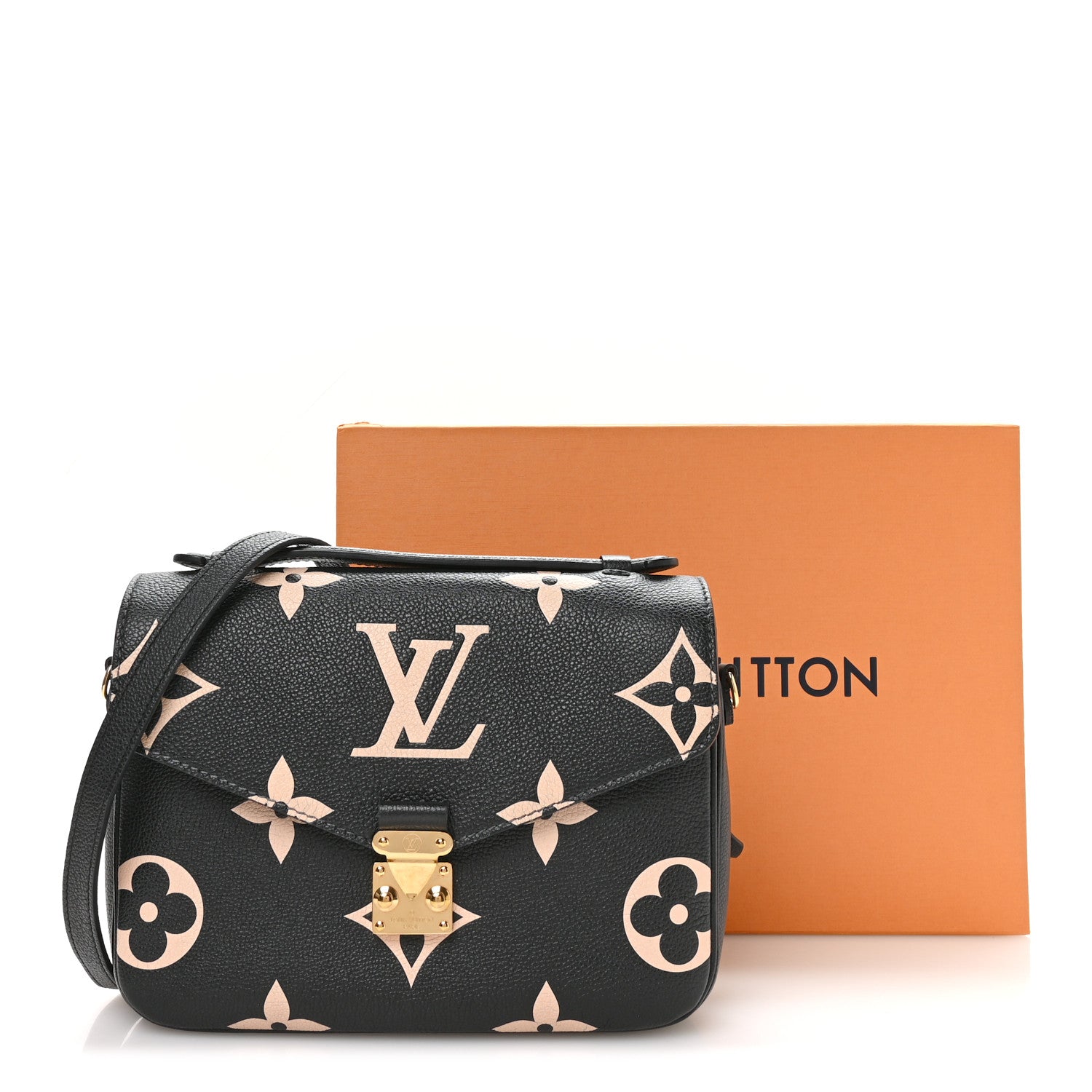 Louis Vuitton Empreinte Monogram Giant Pochette Metis Black Beige 19 of 19