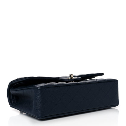 Chanel Caviar Quilted Medium Double Flap Navy 4 of 12