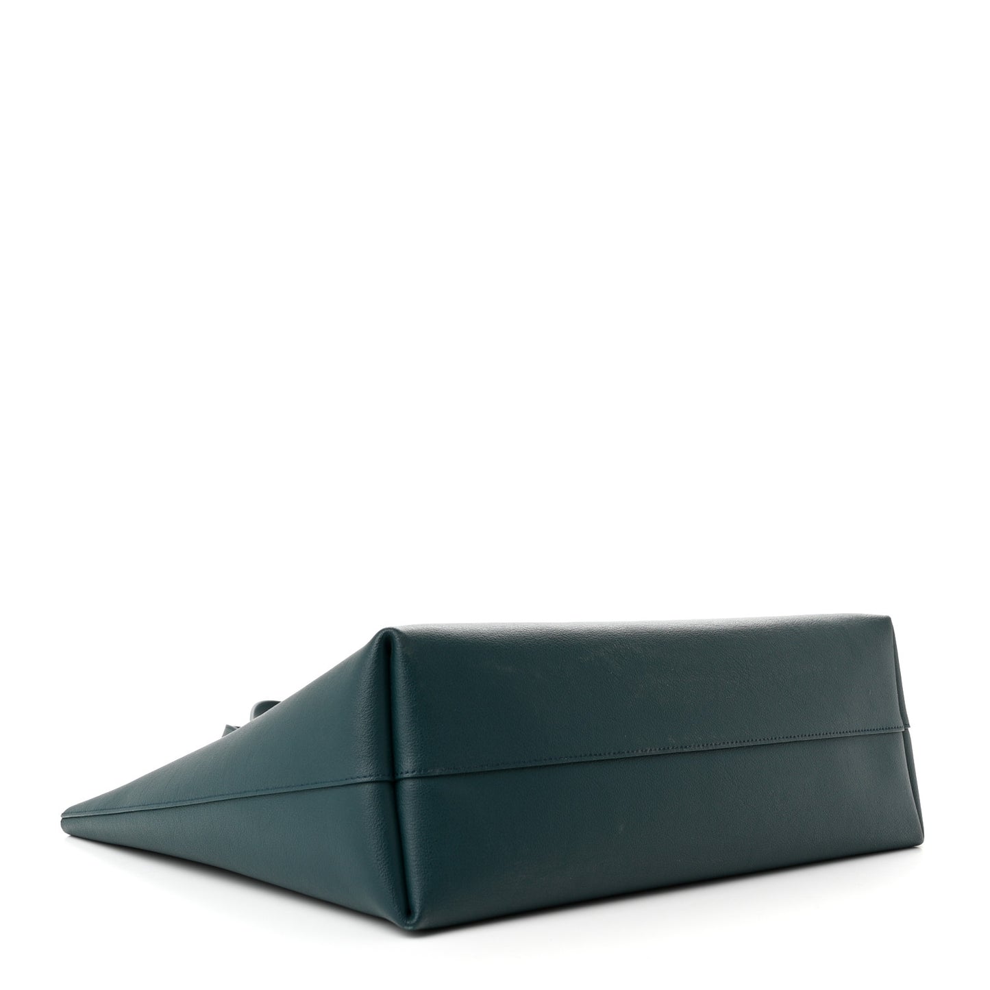 Calfskin Large Shopping Tote Deep Turquoise