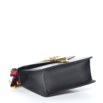 Gucci Calfskin Mini Sylvie Chain Shoulder Bag Black 4 of 18