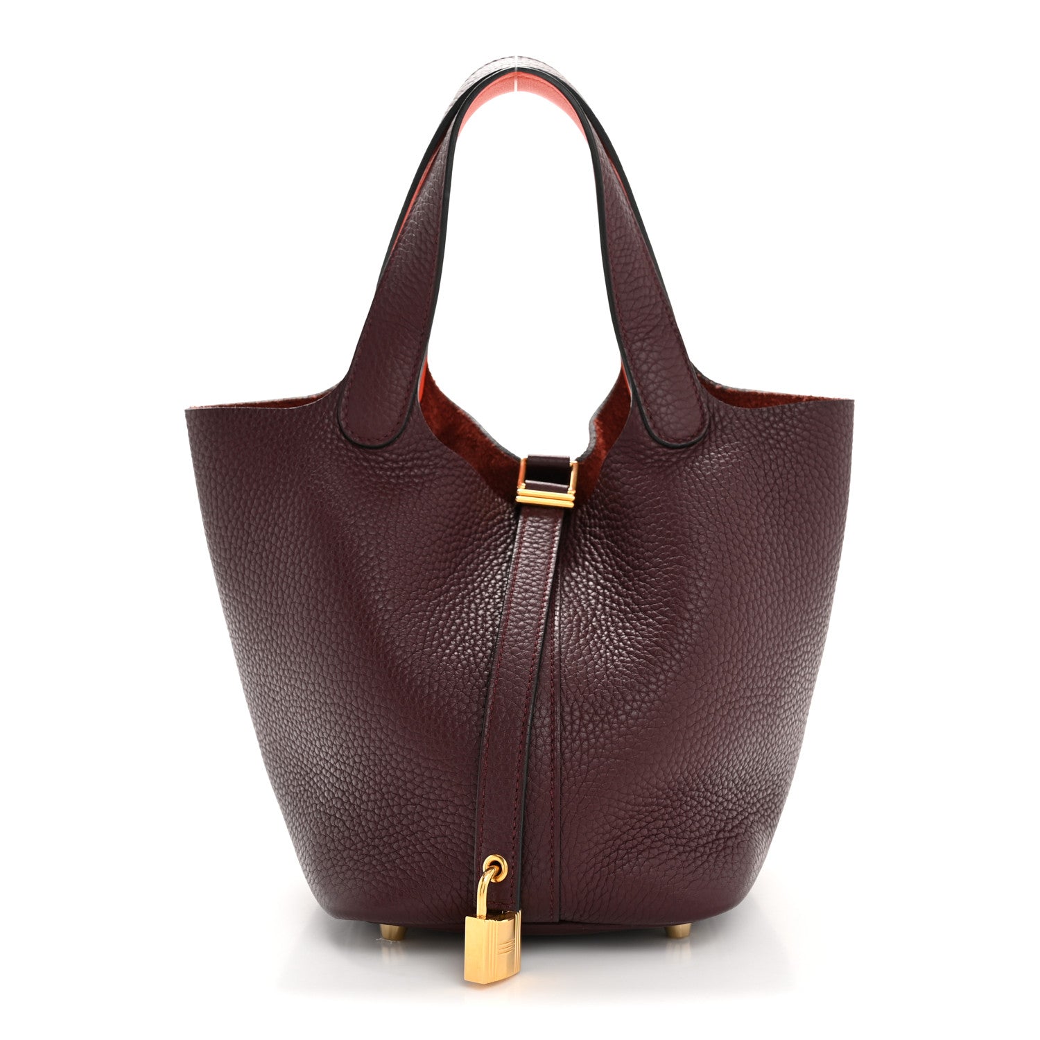 Hermes Taurillon Clemence Swift Eclat Picotin Lock 18 PM Prune