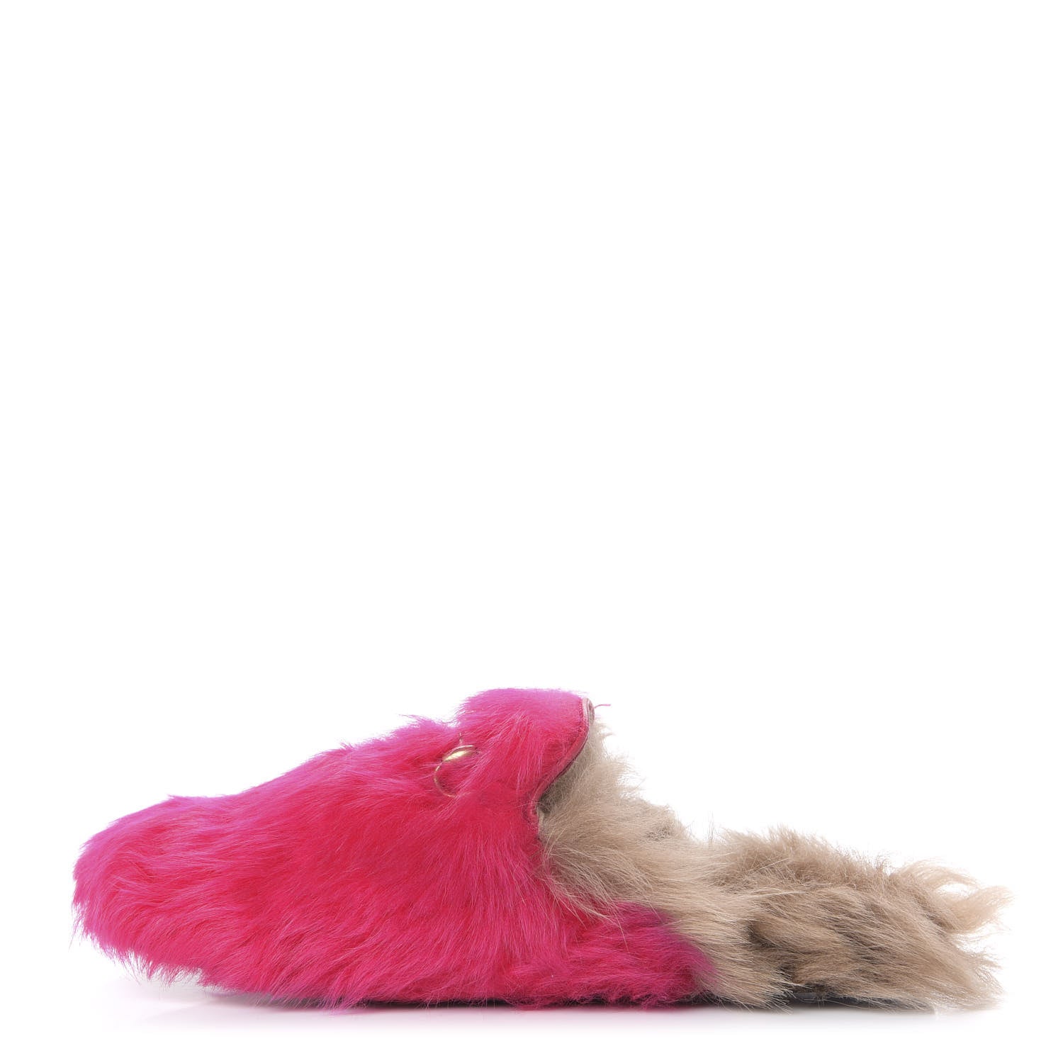 Gucci Merino Wool Womens Princetown Slippers 36.5 Raspberry Lipstick Natural 1 of 9