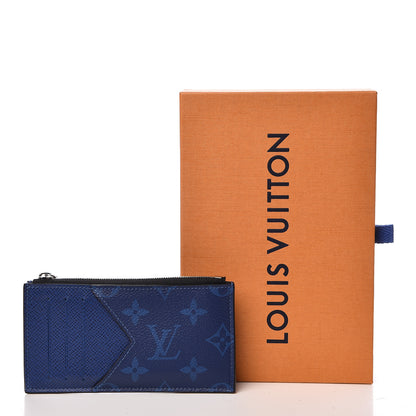 Louis Vuitton Monogram Taiga Coin Card Holder Cobalt 7 of 7