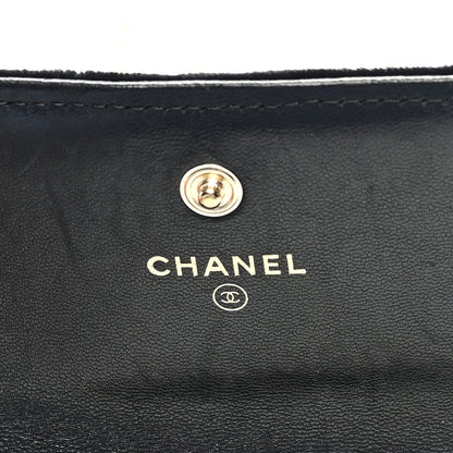 Chanel Velvet Boy Wallet On Removable Chain Black 6 of 8