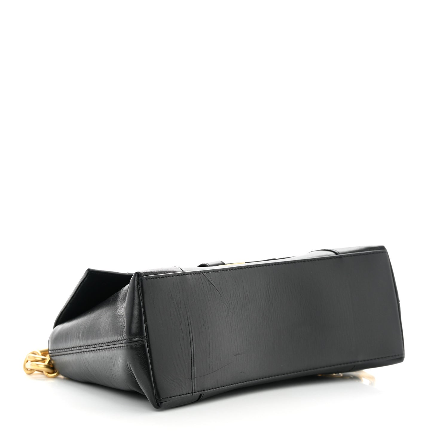 Paper Calfskin S Downtown Chain Shoulder Bag Black