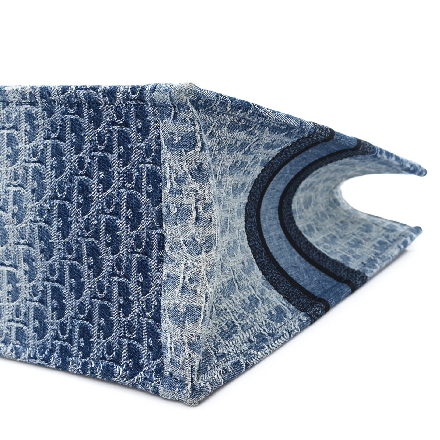 Oblique Denim Large Book Tote Blue