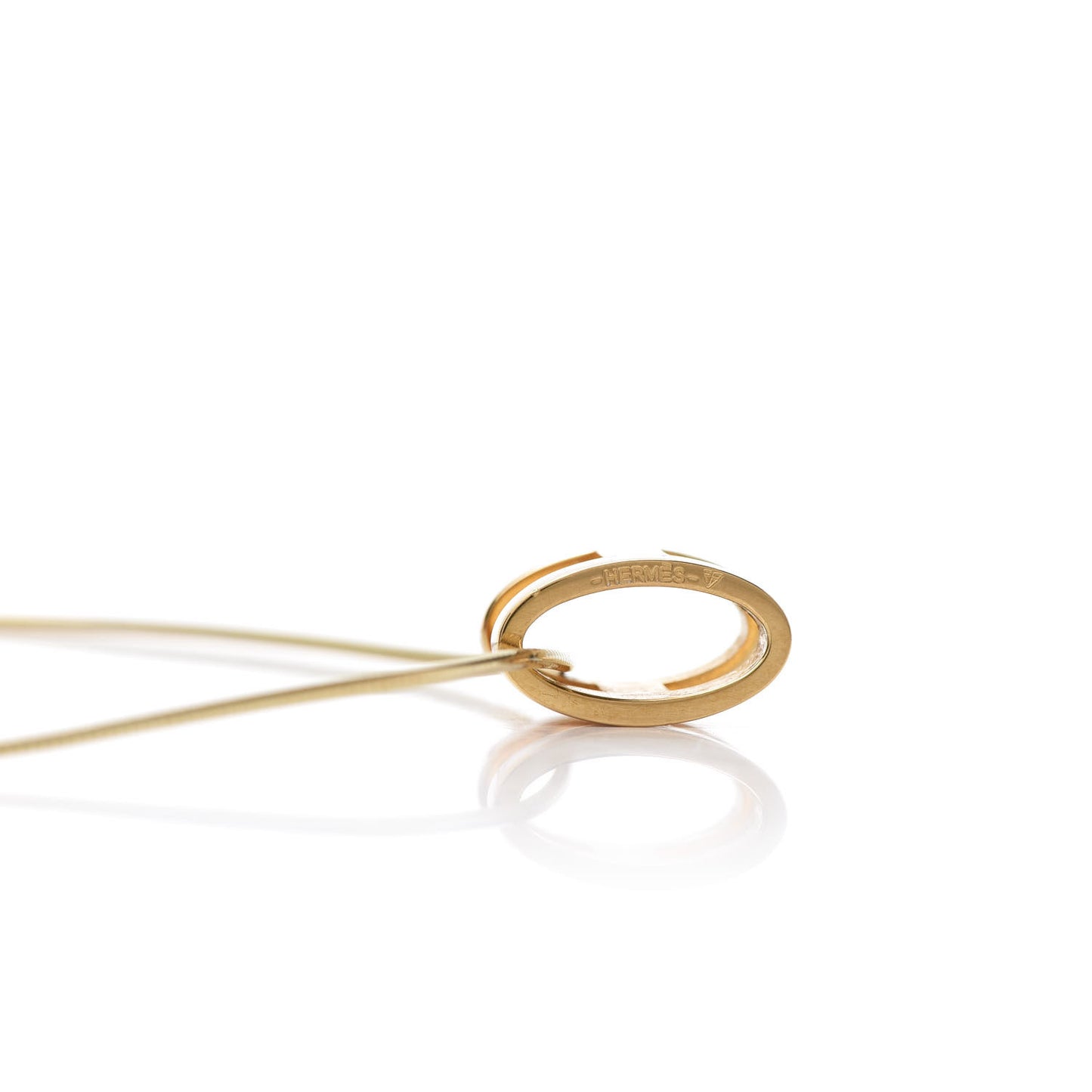 Lacquered Rose Gold Pop H Pendant Necklace Rose Dragee