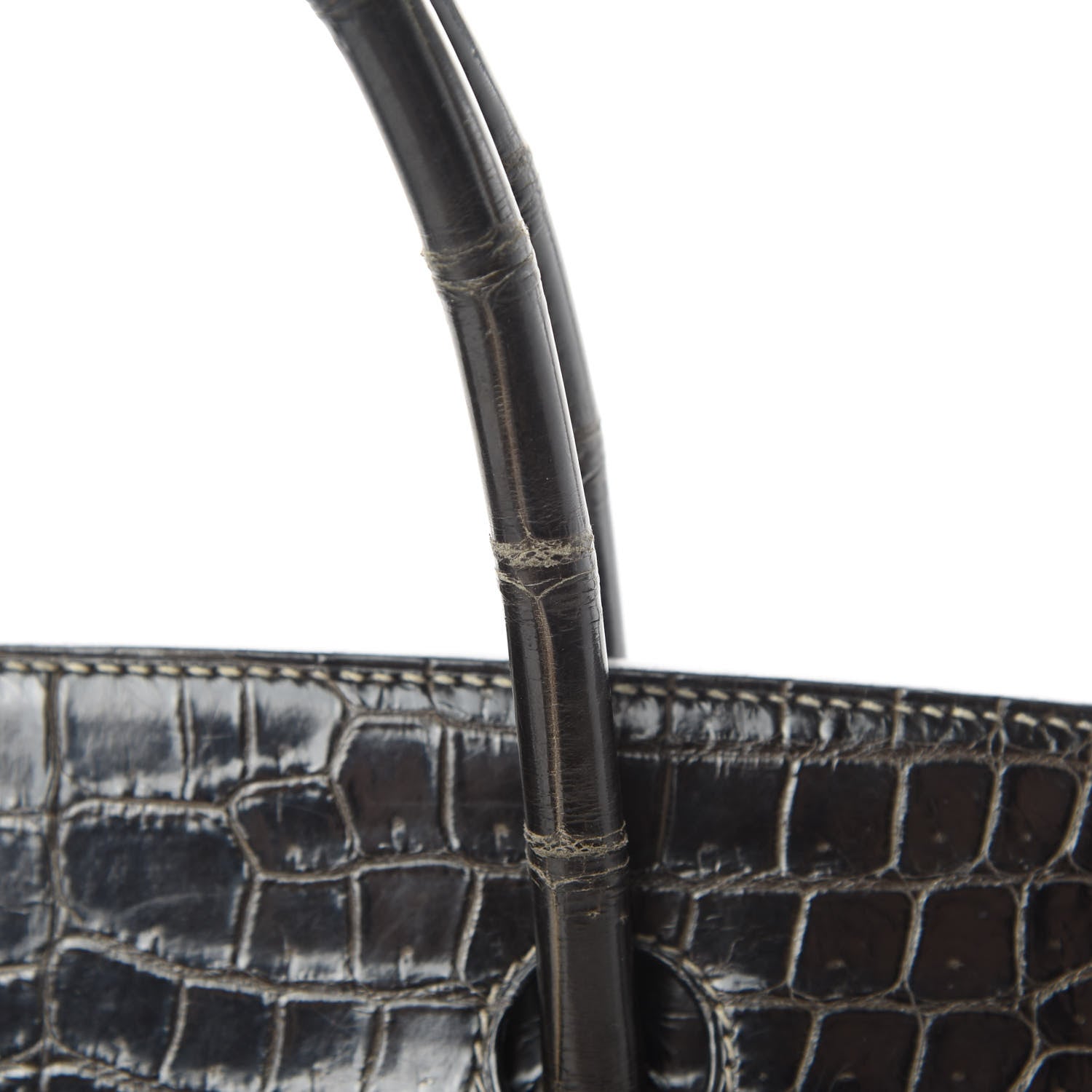 Hermes Shiny Porosus Crocodile Birkin 40 Graphite 41 of 45
