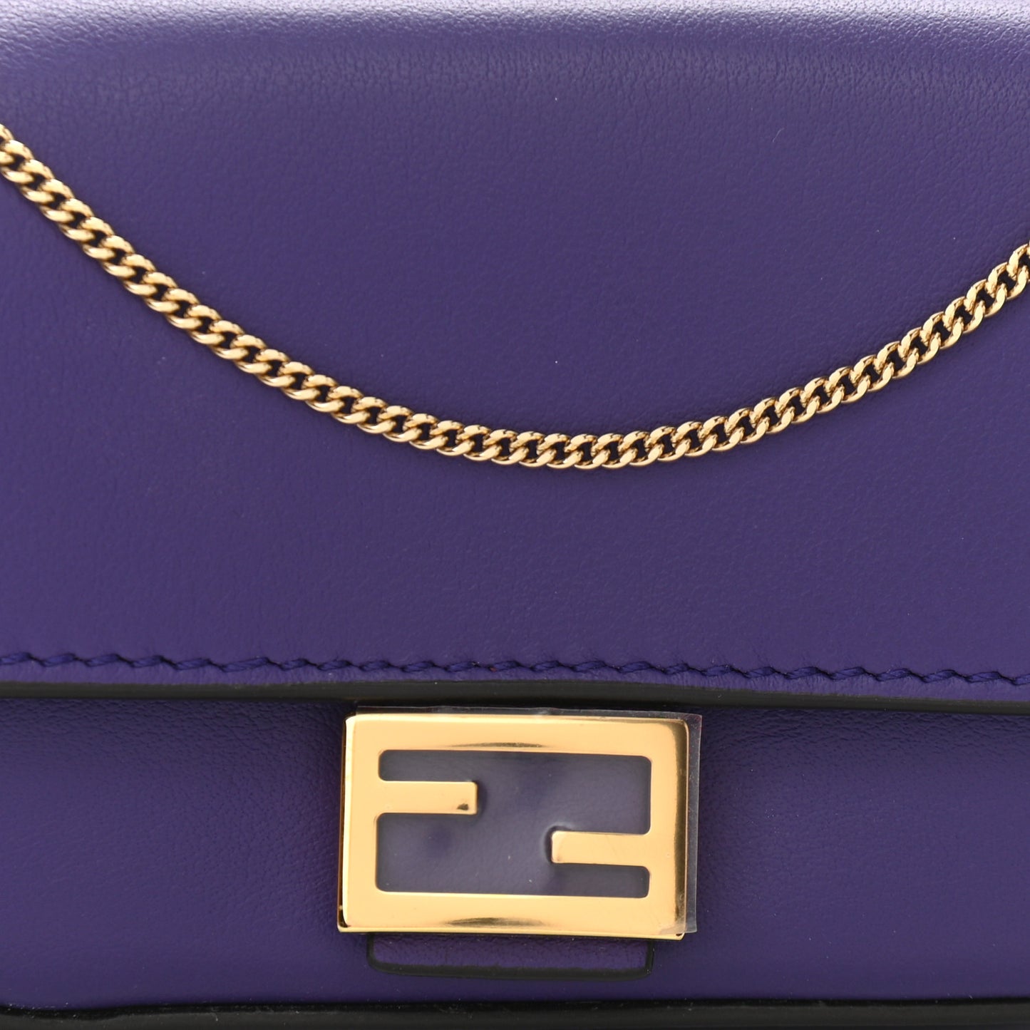 Vitello Century Opaco Nano Baguette Belt Charm Purple Rain