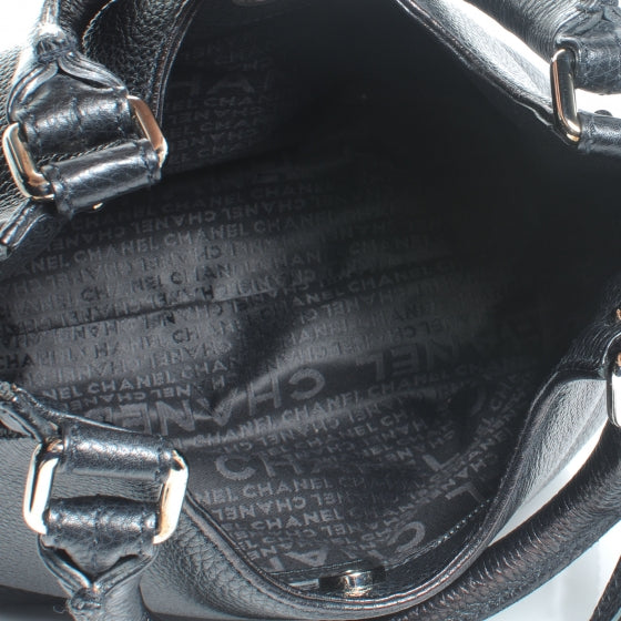 Leather Tassel Hobo Black