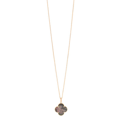 Van Cleef & Arpels 18K Rose Gold Gray Mother of Pearl Magic Alhambra Long Necklace 1 of 6