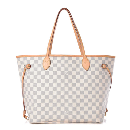 Louis Vuitton Damier Azur Neo Neverfull MM Rose Ballerine 1 of 9