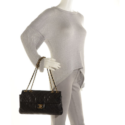 Chanel Calfskin Stitched Thin City Flap Black 2 of 8