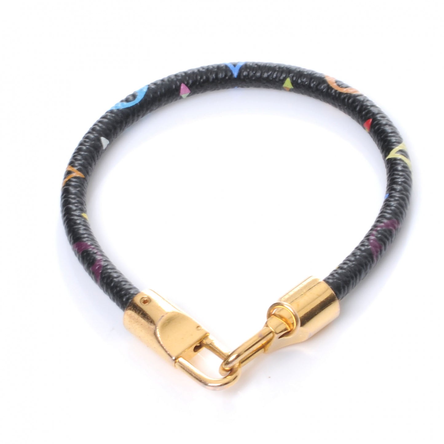 Monogram Multicolor Luck It Bracelet 19 Black