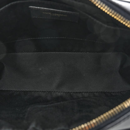 Saint Laurent Calfskin Matelasse Monogram Lou Camera Bag Deep Marine 5 of 14