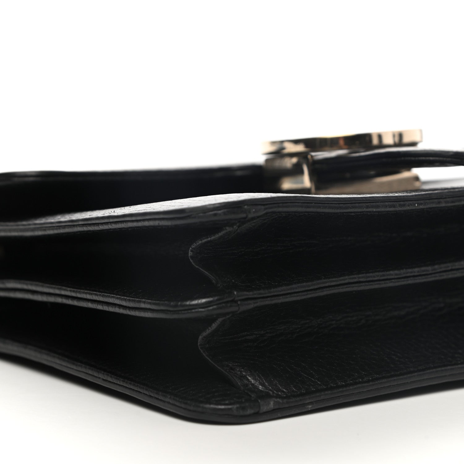 Gucci Dollar Calfskin Small Interlocking G Shoulder Bag Black 8 of 11