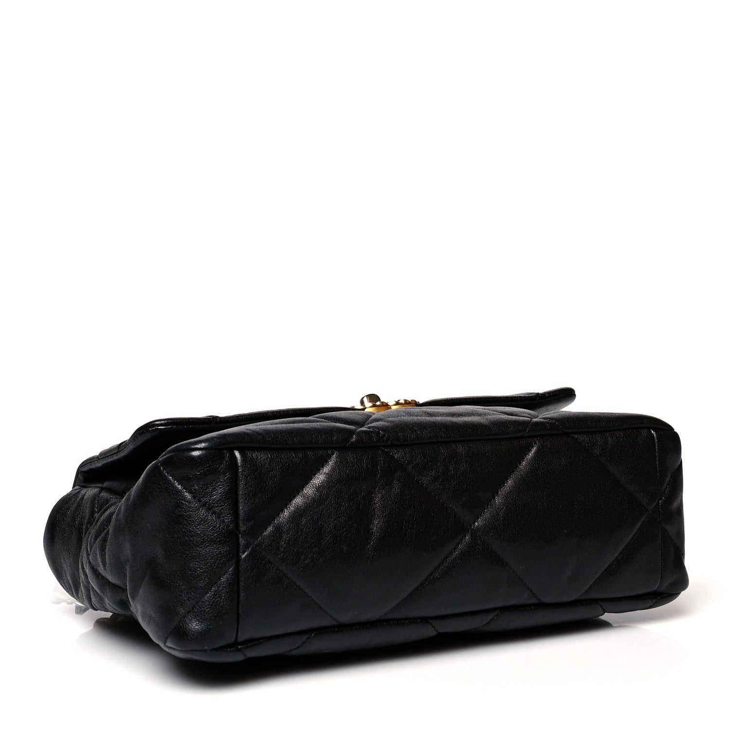 Chanel Goatskin Quilted Large Chanel 19 Flap Black 4 of 10