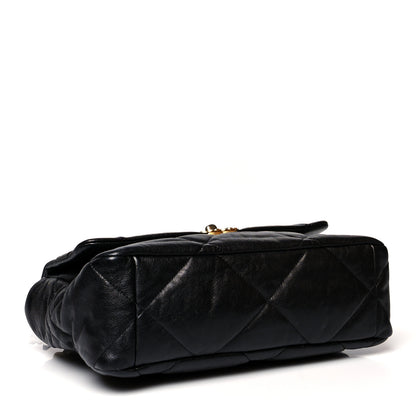 Chanel Goatskin Quilted Large Chanel 19 Flap Black 4 of 10