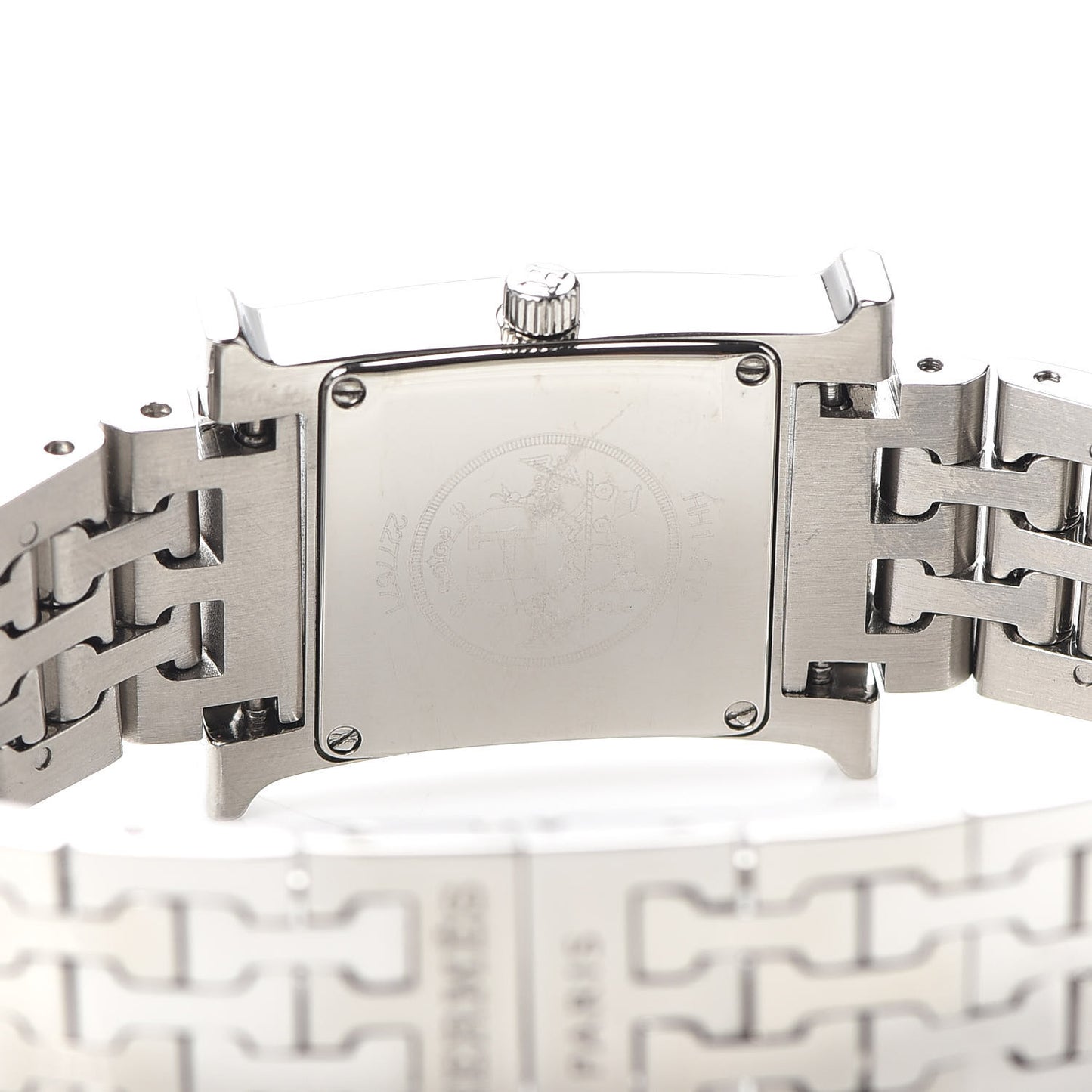 Stainless Steel Diamond Mother of Pearl 21mm Heure H Hour Quartz Watch