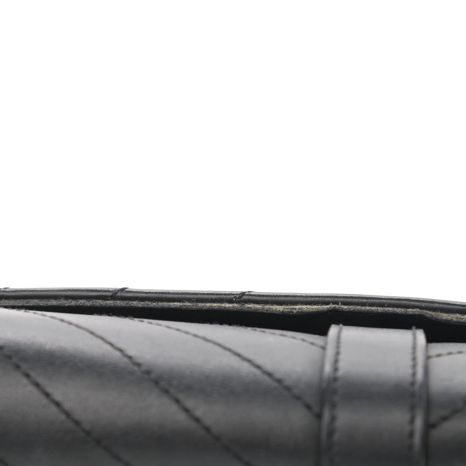 Saint Laurent Calfskin Matelasse Chevron Medium Monogram Satchel Black 13 of 16