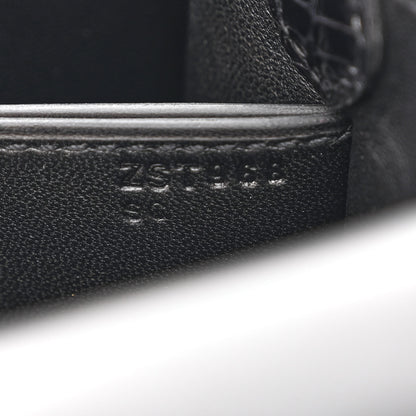 Hermes Shiny Alligator Mini Sac Roulis Black 7 of 11
