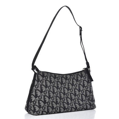 Christian Dior Monogram Shoulder Bag Pochette Black 3 of 10