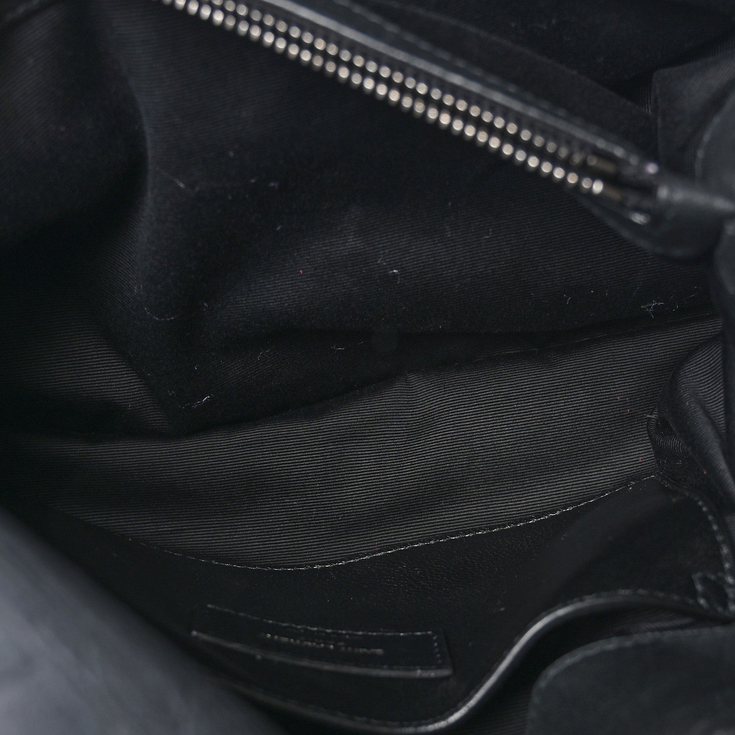 Saint Laurent Calfskin Crocodile Embossed Medium West Hollywood Monogram Fold-Over Grey 5 of 11