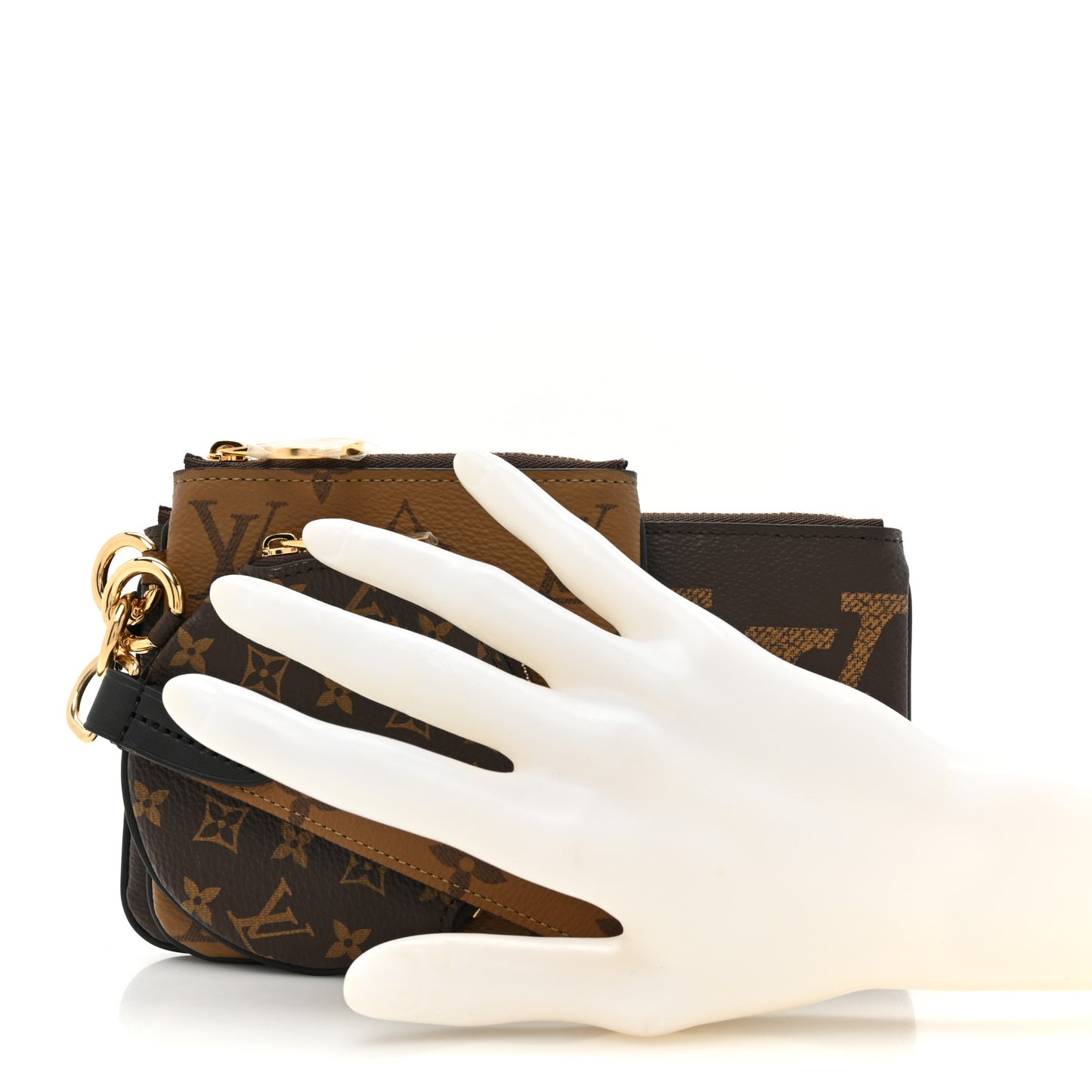 Reverse Monogram Giant Trio Pouch