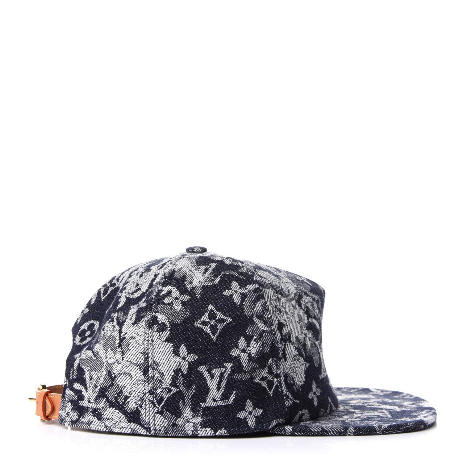 Louis Vuitton Monogram Tapestry Cap 58 Blue 4 of 8
