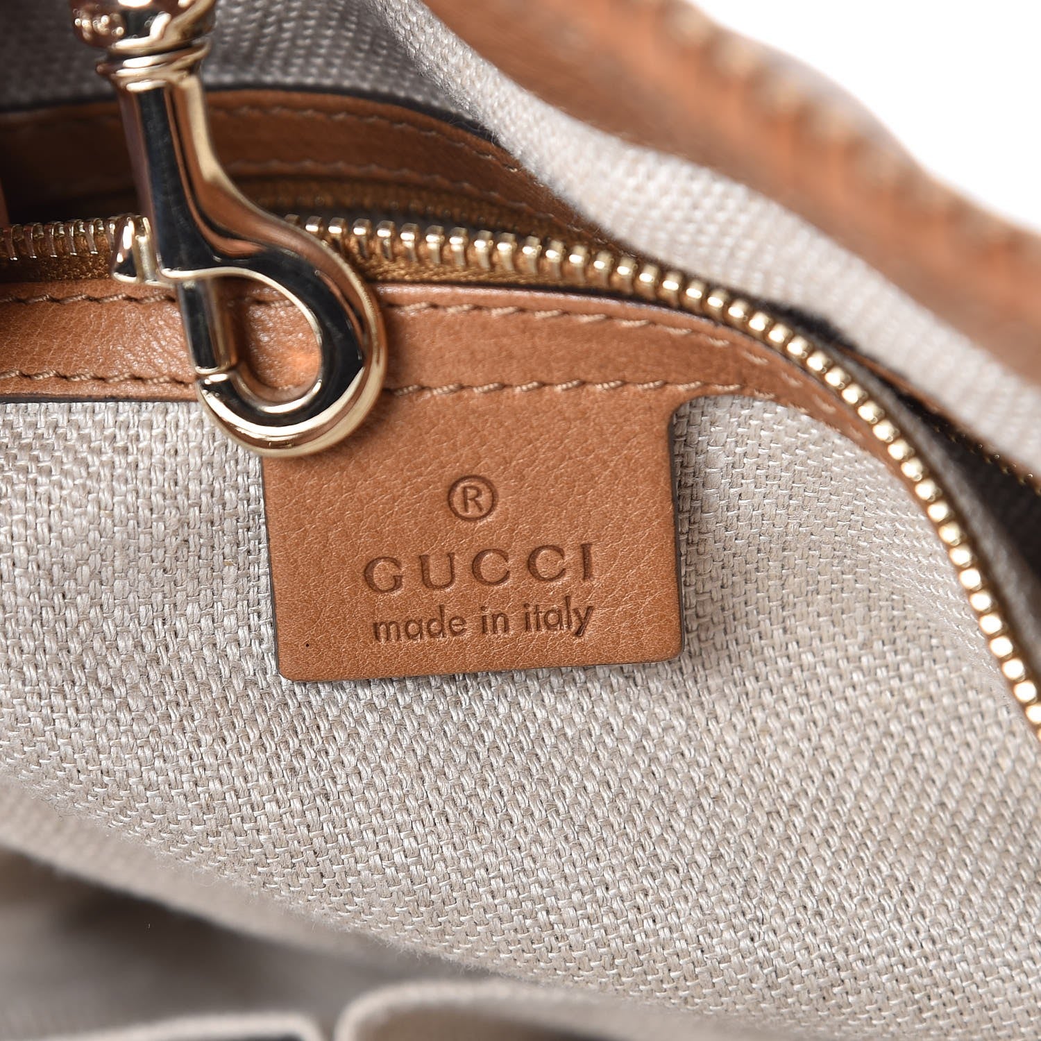 Gucci Calfskin Medium Marrakech Tote Camel 6 of 10