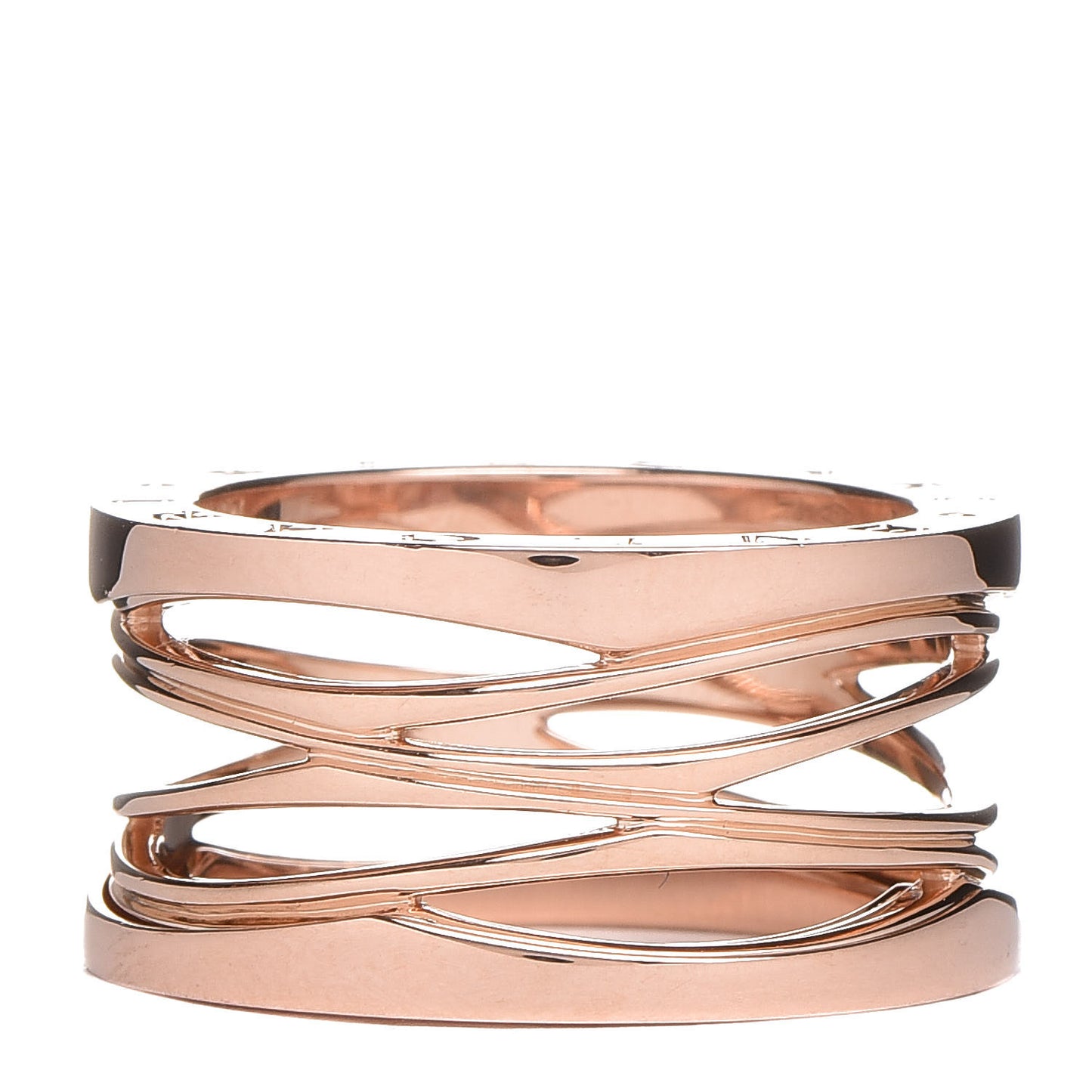 18K Rose Gold B.Zero1 Legend Four-Band Ring 59 8.75