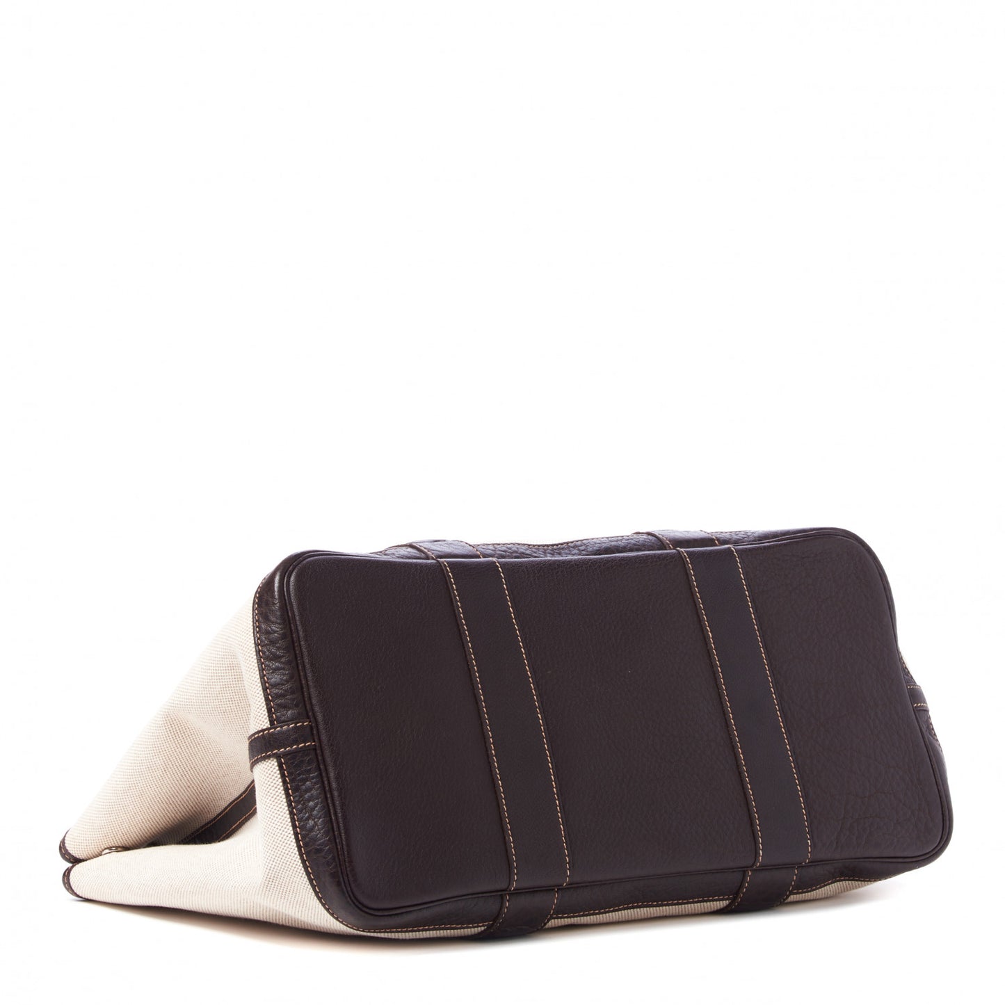 Buffle Skipper Toile Garden Party 36 MM Tote Marron Fonce