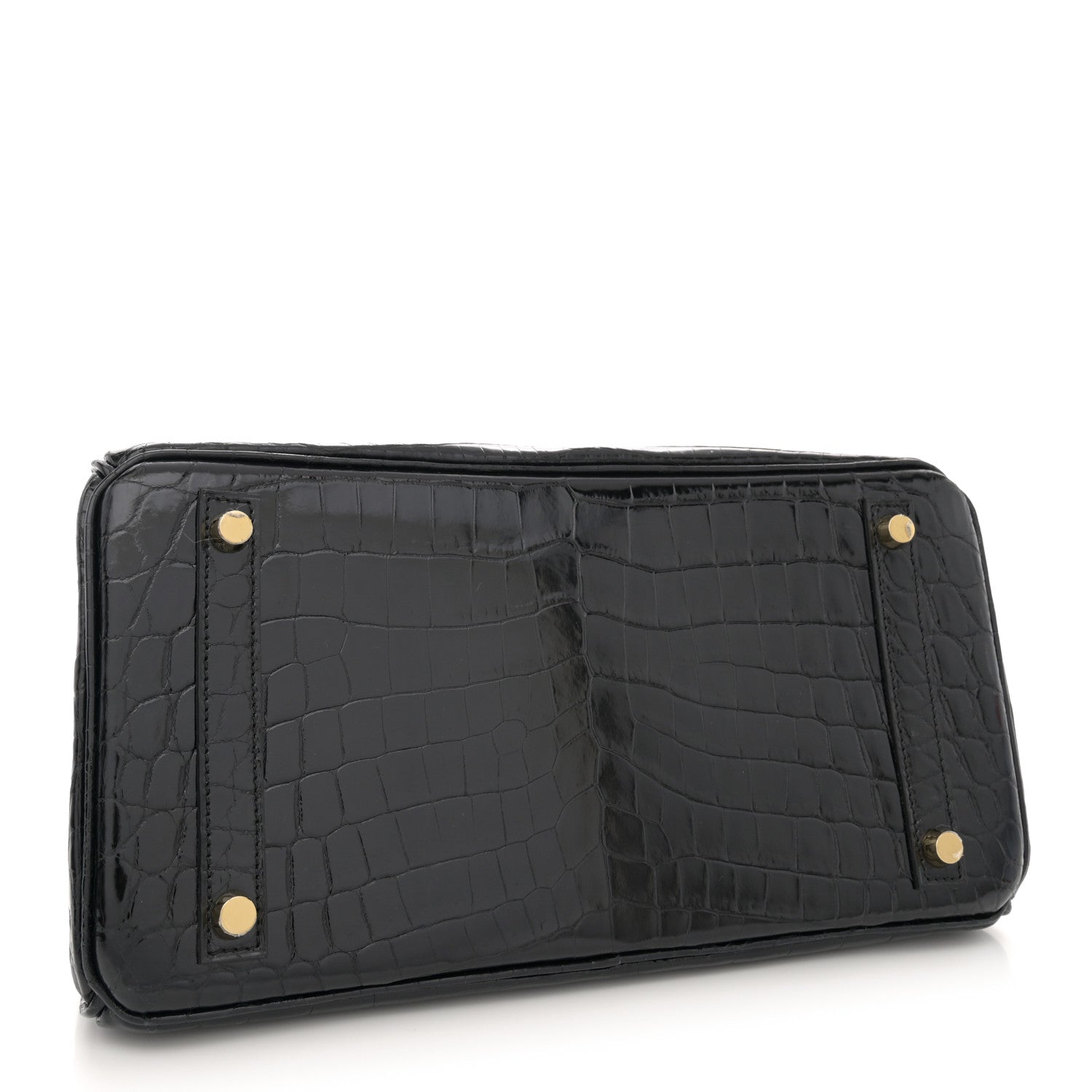 Hermes Shiny Niloticus Crocodile Birkin 30 Black 4 of 11