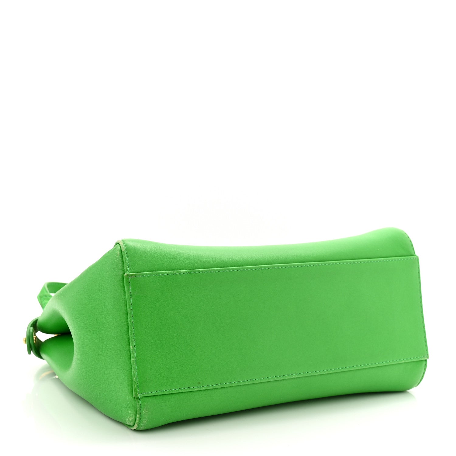 Fendi Nappa Mini Peekaboo Iconic Satchel Tomatillo 4 of 14
