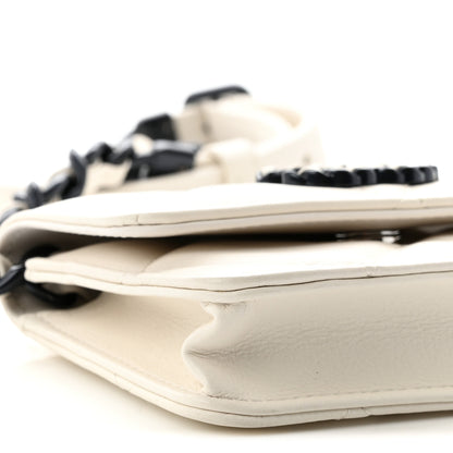 Chanel Caviar Quilted My Everything Belt Flap Card Holder White 10 of 11