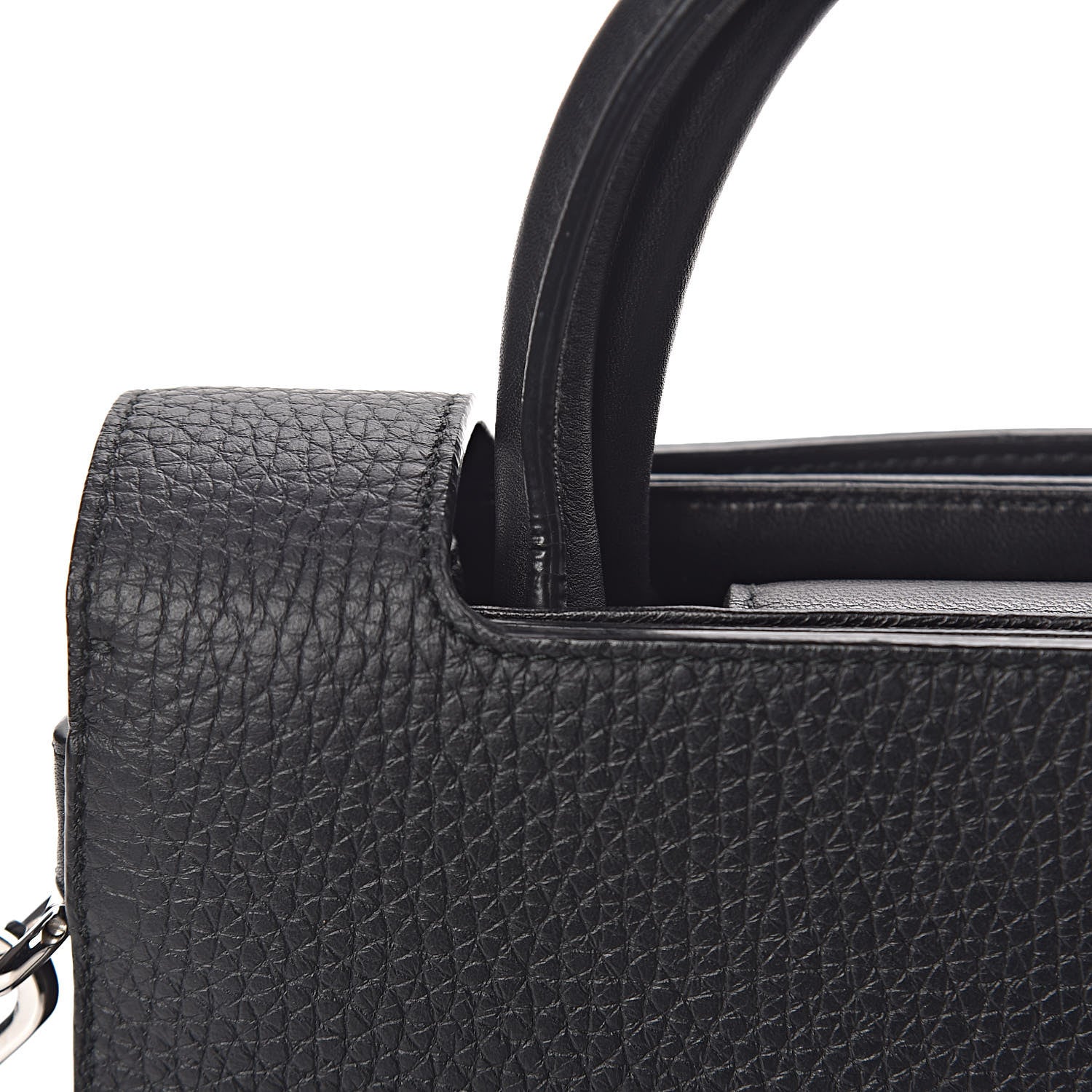 Christian Dior Grained Calfskin Mini Diorever Flap Black 12 of 16