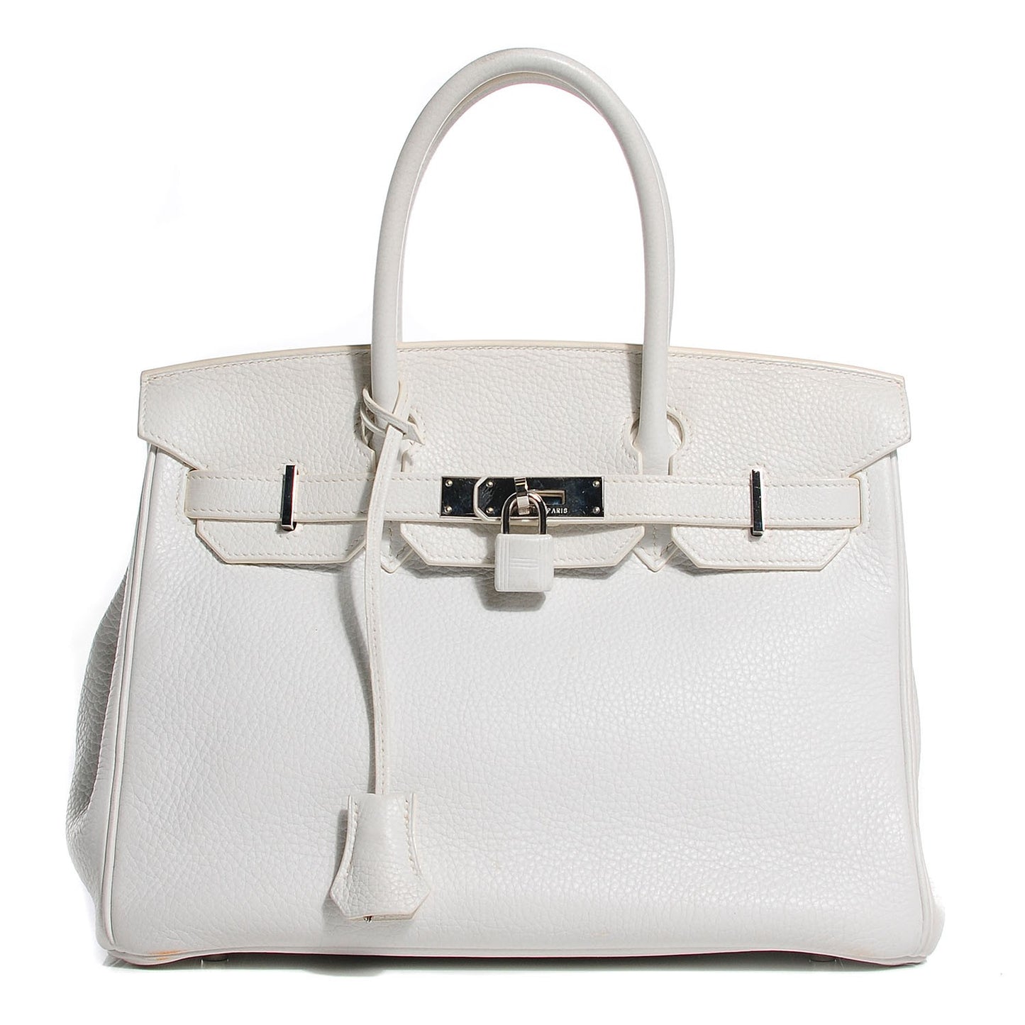 Taurillon Clemence Birkin 30 White