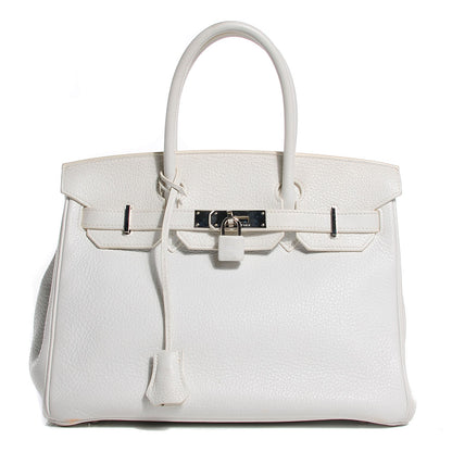 Hermes Taurillon Clemence Birkin 30 White 1 of 28