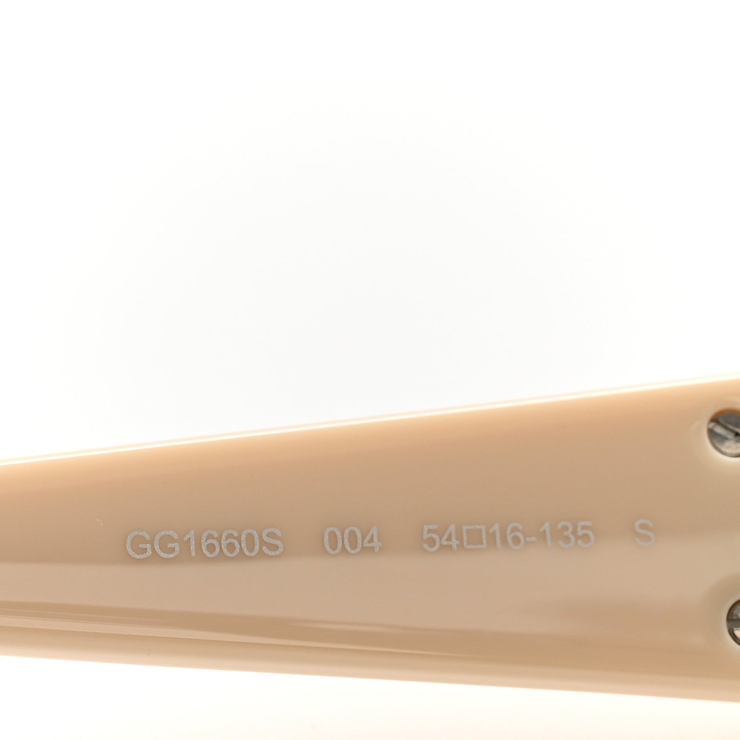 Acetate Oval Sunglasses GG1660S Ivory