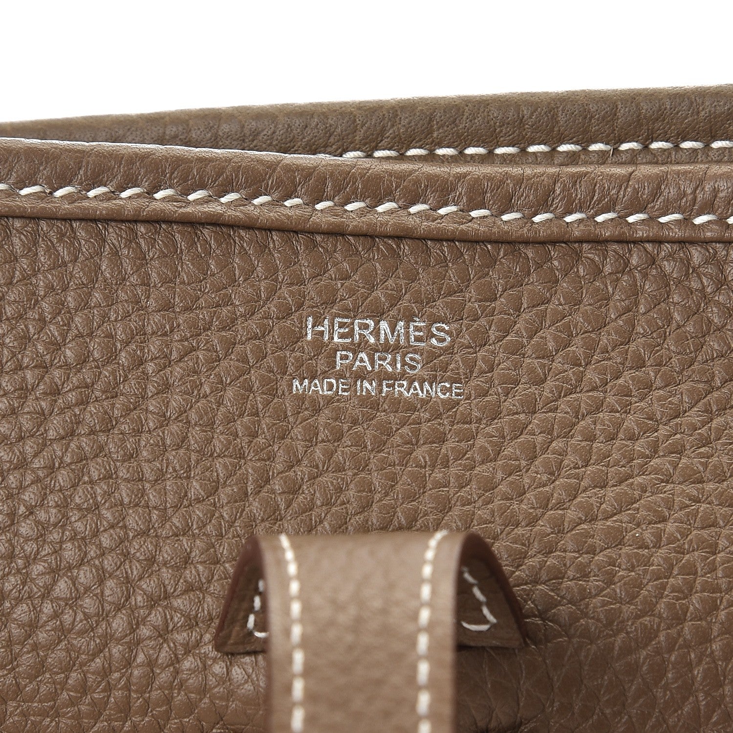 Hermes Taurillon Clemence Evelyne III PM Etoupe 6 of 8