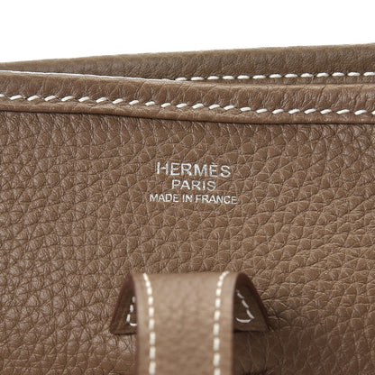 Hermes Taurillon Clemence Evelyne III PM Etoupe 6 of 8