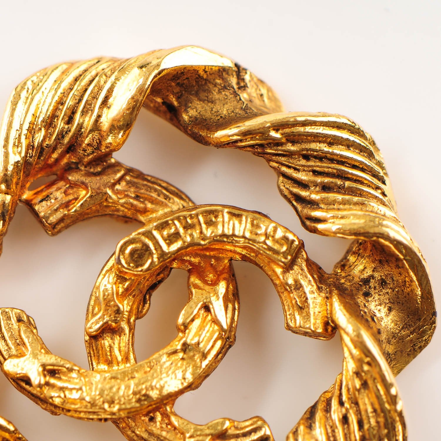 Chanel Triple Chain Long Necklace Gold 4 of 4