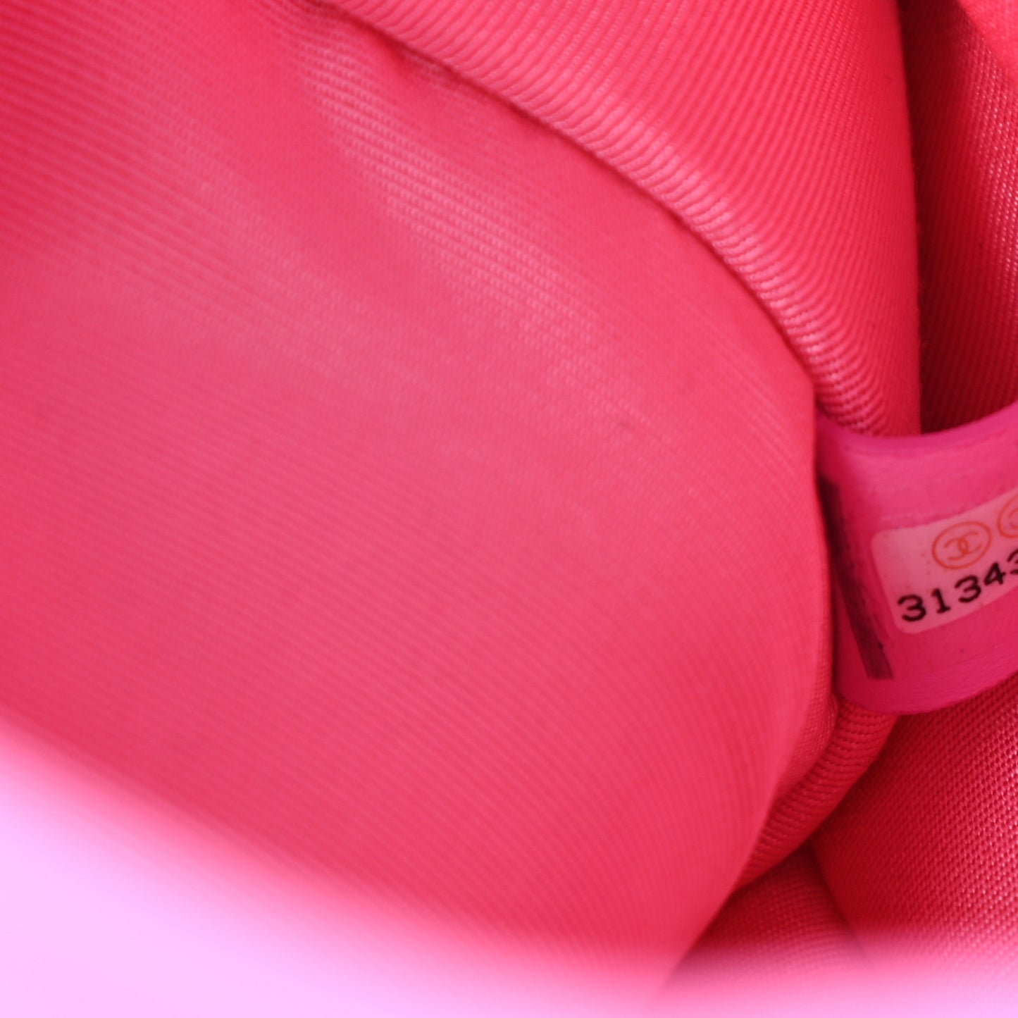 Denim Quilted Small Messenger Flap Neon Pink