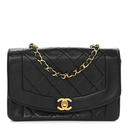 Chanel Lambskin Quilted Small Single Flap Black 1 of 11