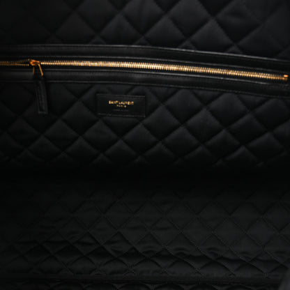 Saint Laurent Calfskin Quilted ES Giant Travel Bag Black 5 of 9