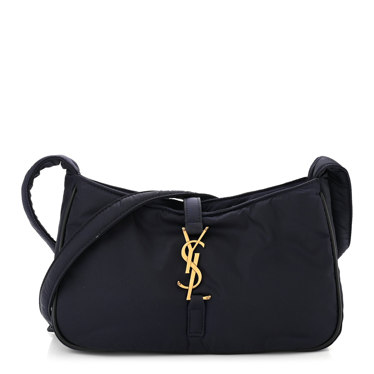 Saint Laurent Econyl Nylon Le 5 A 7 Hobo Navy 1 of 11