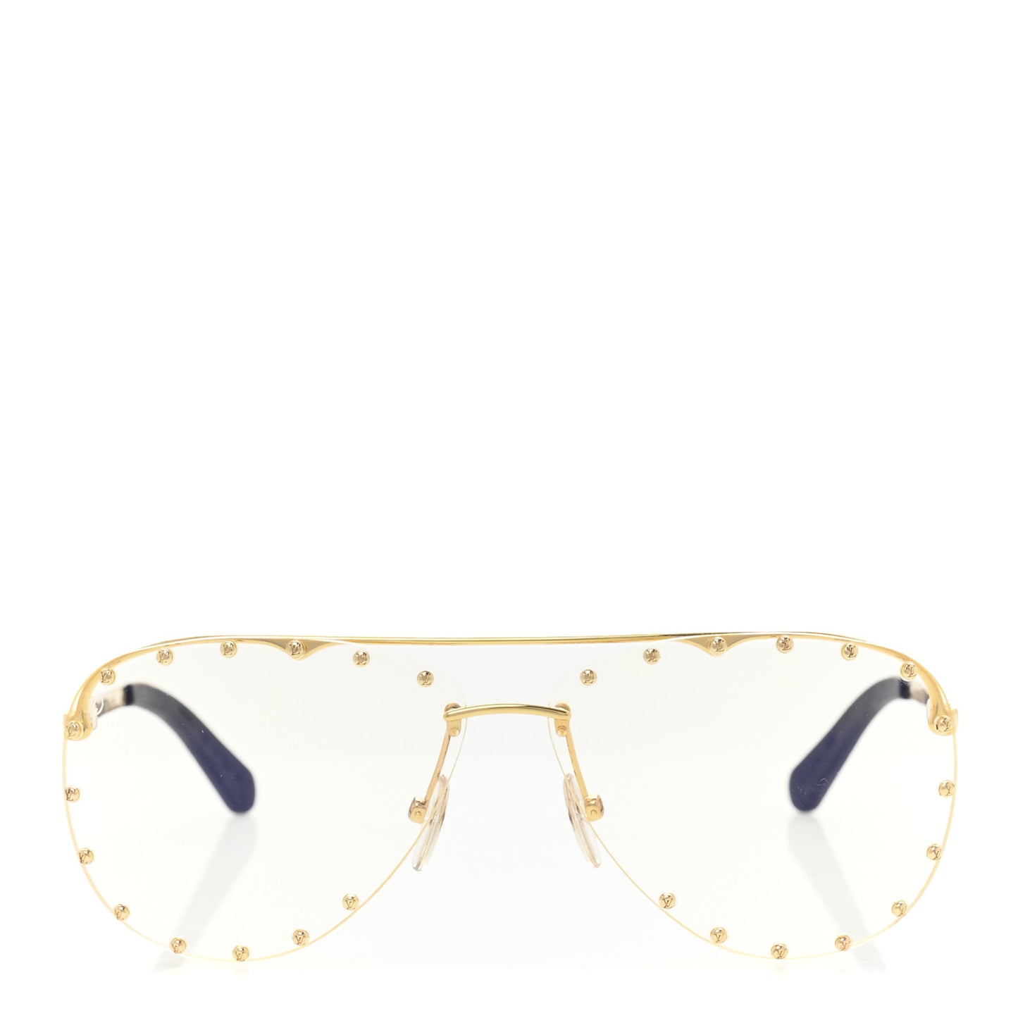 Metal The Party Aviator Anti Blue Sunglasses Z0997W Gold