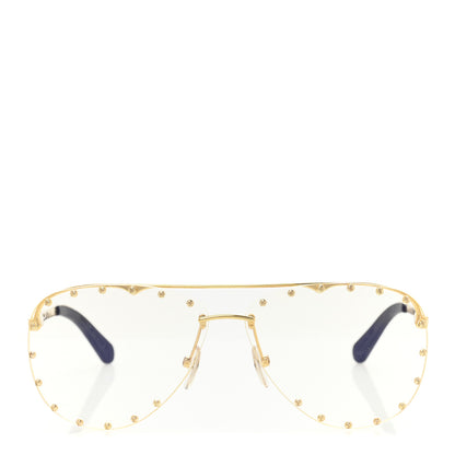 Louis Vuitton Metal The Party Aviator Anti Blue Sunglasses Z0997W Gold 2 of 10
