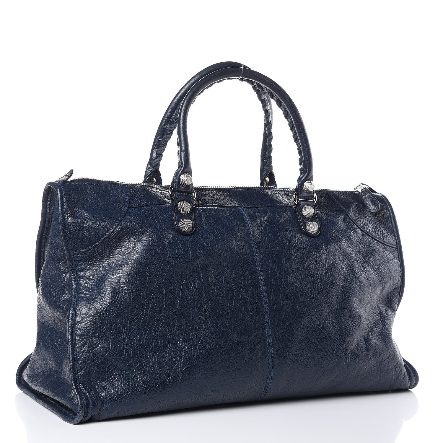 Balenciaga Agneau Giant 12 Silver Hardware Work Bleu Obscur 3 of 13