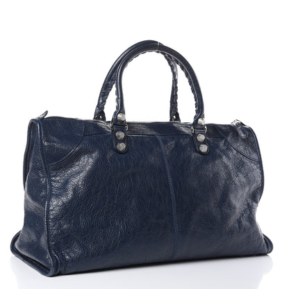 Balenciaga Agneau Giant 12 Silver Hardware Work Bleu Obscur 3 of 13